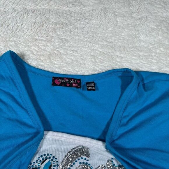 Vintage Y2K Tempted USA Zebra Print Bling Mini Dress - Picture 4 of 6